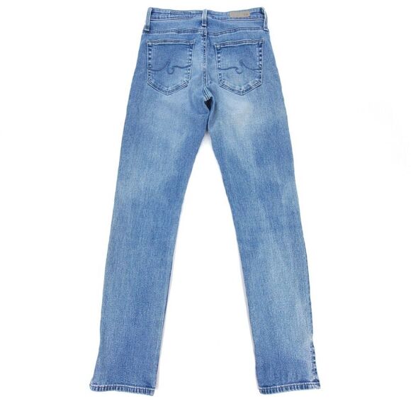 ADRIANO GOLDSCHMIED Anthropologie High Rise Ankle Slim Straight Slit Jeans 25 - Picture 5 of 10